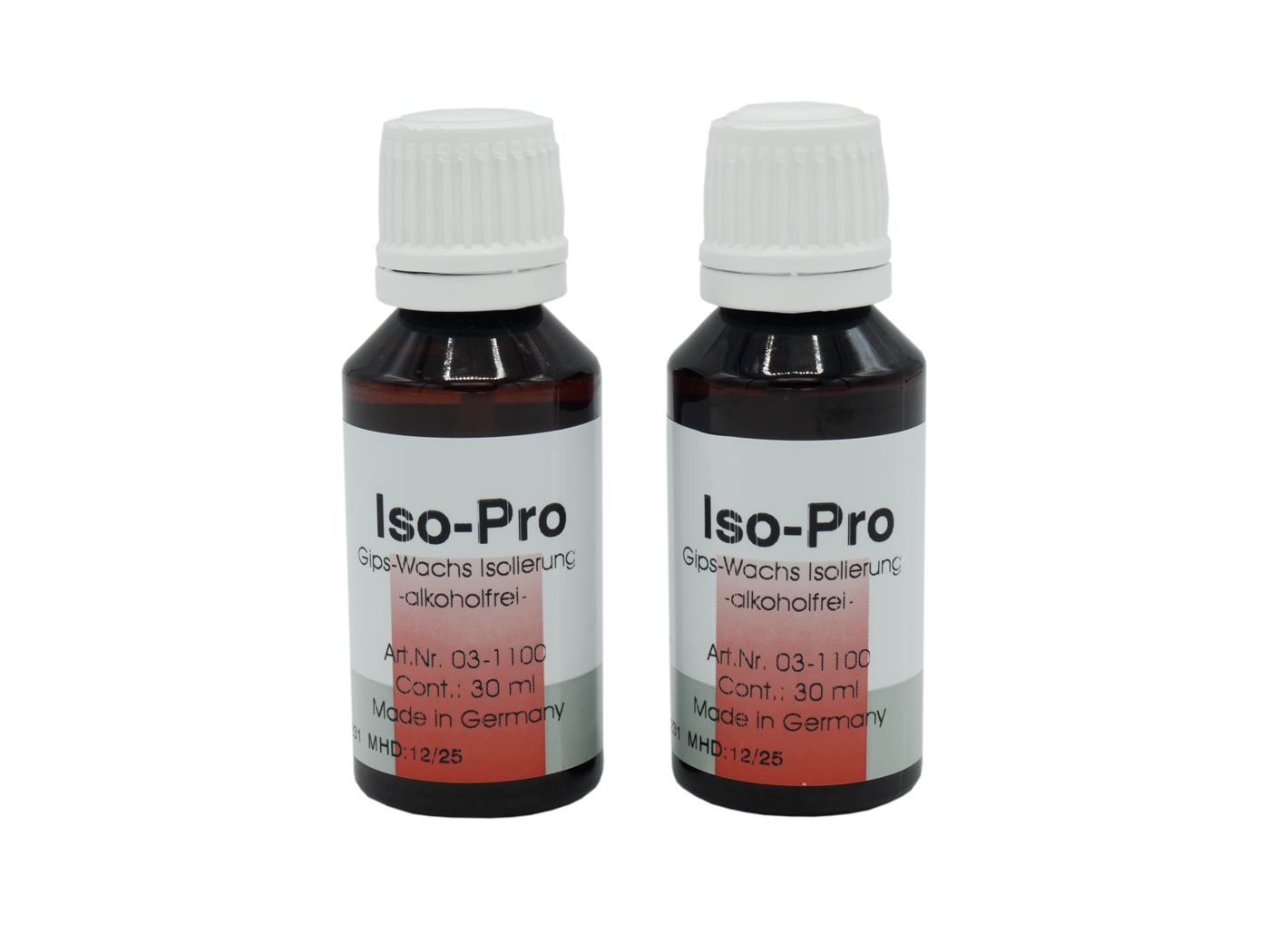 Iso-Pro Gips-Wachs Isolierung Pinselflasche, 2 x 30 ml
