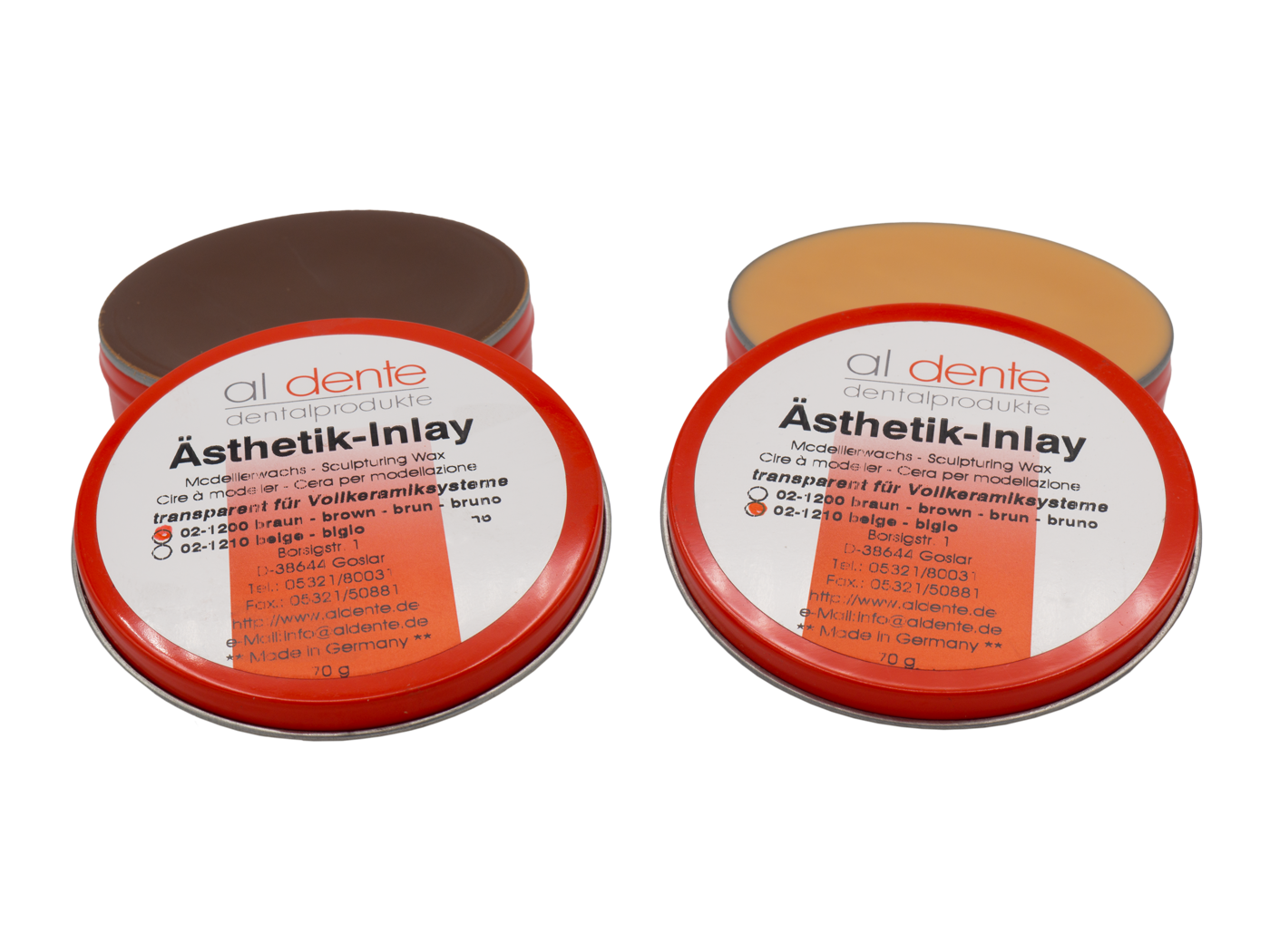 Aesthetic-Inlay Wax brown transparent, 70 g