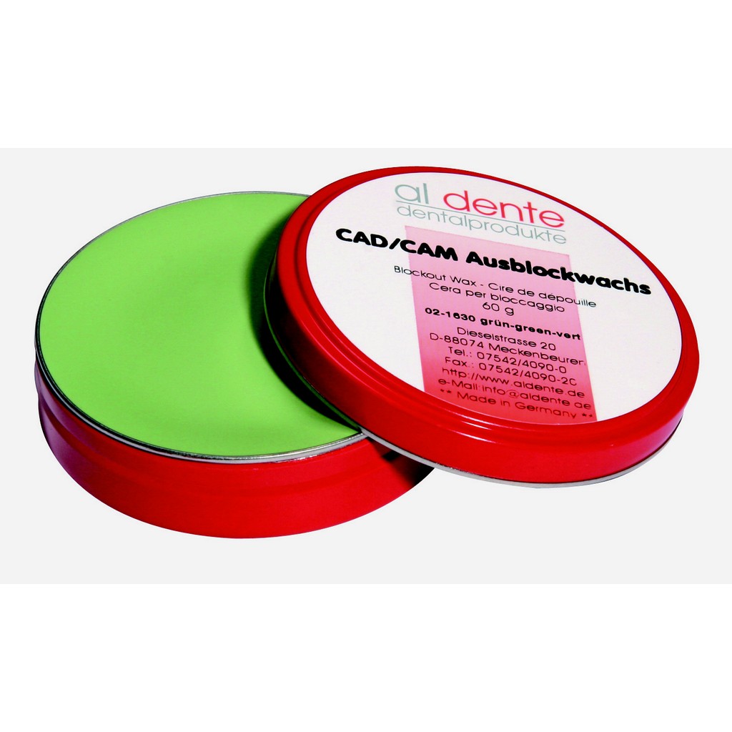 CAD/CAM Block-Out Wax green, 70 g